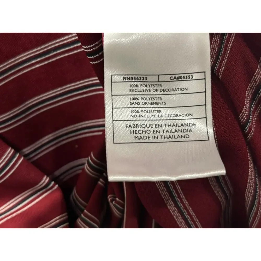 Nike‎ Golf Tour Performance Polo Shirt Men's Large Striped Dri Fit